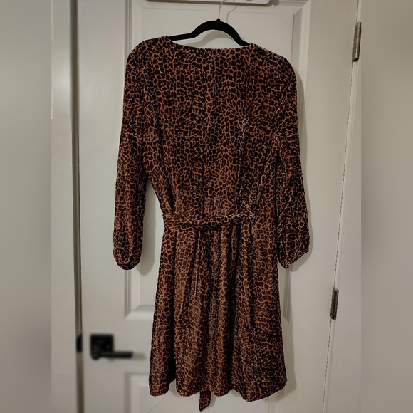 J. Crew Leopard Wrap Dress - Picture 3 of 5